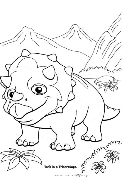 Buddy and tiny to be colored. Dinosaur Train Coloring Pages | Dinosaurs Pictures and Facts