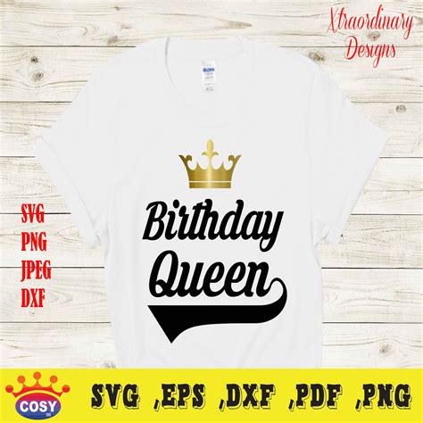 Birthday Queen Svg Birthday Girl Svg Birthday Squad Svg