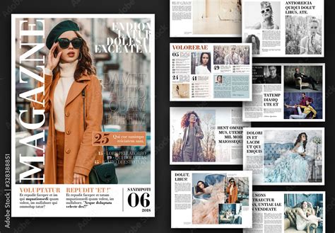 Magazine Layout On Behance Magazine Layout Fashion Ma