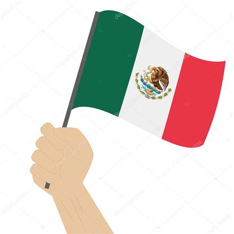 Existen 2 tipos de banderas: Explotación de la mano y levantando la bandera nacional de ...