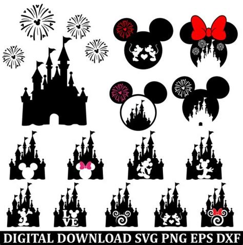 Disney Castle Svg Disney Castle Clipart Mickey Mouse Svg Magic Kingdom