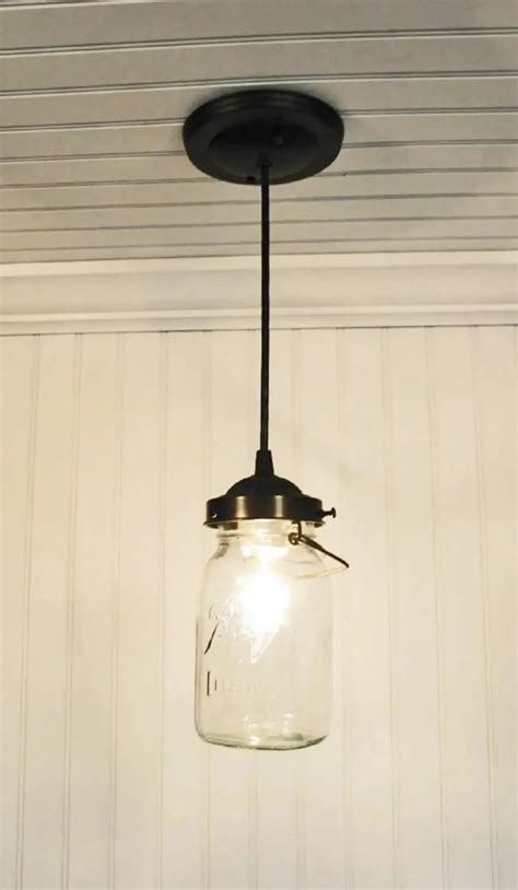 Mason Jar Pendant Light Vintage Quart The Lamp Goods