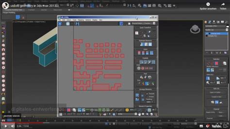 Designstrategies Unfold Of 3d Geometries In 3ds Max With Modifier