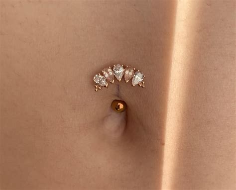 Double Navel Piercing Belly Button Piercing Rings Belly Button