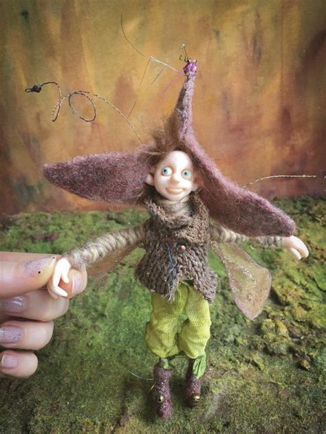 Unique Waldorf Bendable Fairy Elf Doll Polymer Clay Fairy Elf Etsy