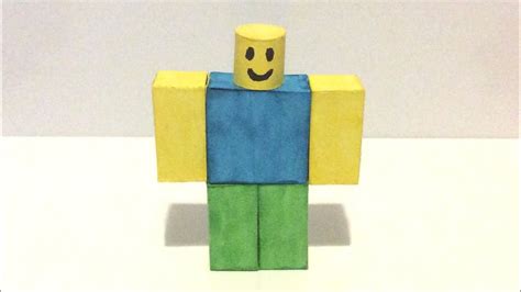 How To Make Paper Roblox Noob Youtube