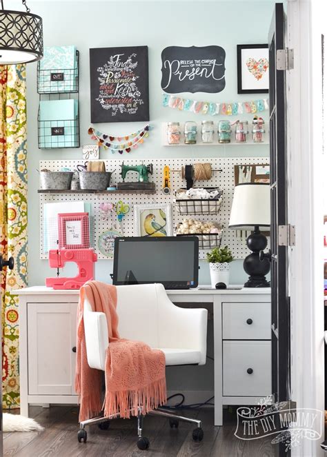 Fixer upper's joanna gaines installed a large vintage sideboard with extra storage in this dining room and filled it with craft supplies. Top 10 Colorful and Organized Craft Room Ideas | The ...