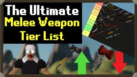 Actual Official Osrs Melee Weapon Tier List 2021 Youtube
