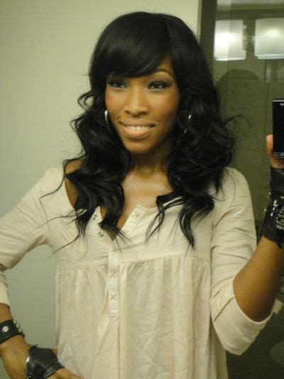 See more ideas about short hair styles, natural hair styles, sassy hair. Sew in with side bang | Sew in protective styles ...