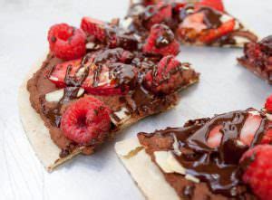 O 2 cups of melted cool whipped lite. Berry and Chocolate Hummus Dessert Pizza - Create Mindfully