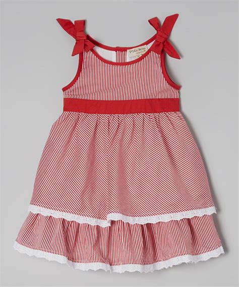 Red Stripe Ruffle Dress Infant And Toddler Zulily Kids Dress