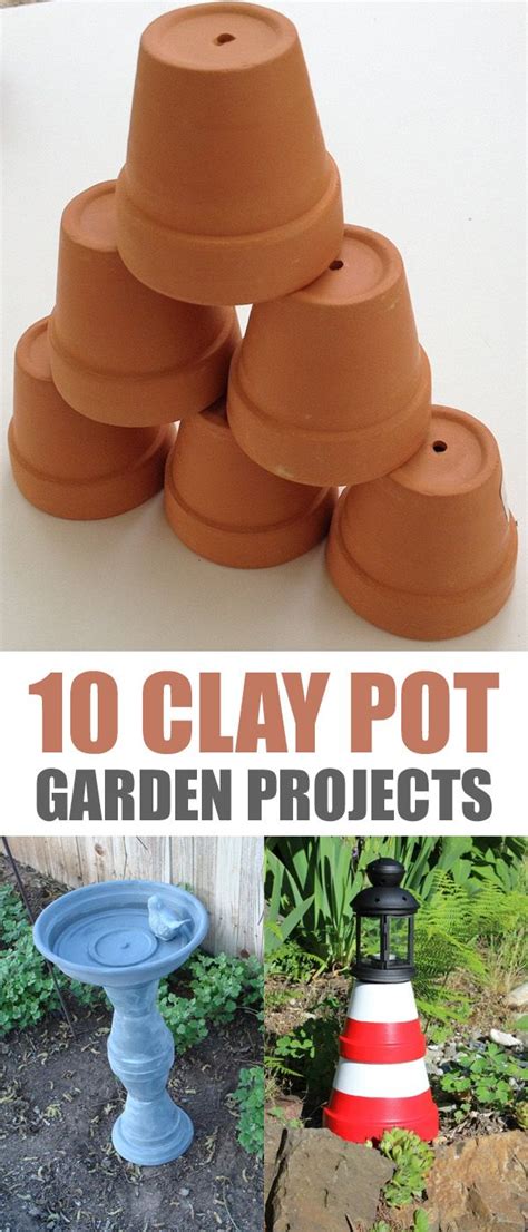10 Fun And Easy Clay Pot Garden Projects Clay Pots Clay Pot Projects