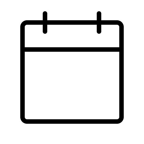 Calendar Blank Icon Free Download Transparent Png Creazilla