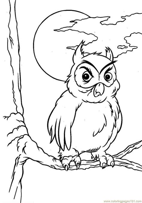 Owl Coloring Page For Kids Free Owl Printable Coloring Pages Online