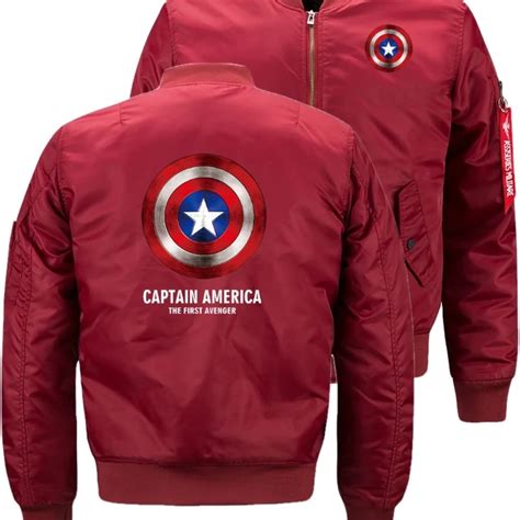 Captain America The First Avenger Bomber Flight Flying Jacket Winter