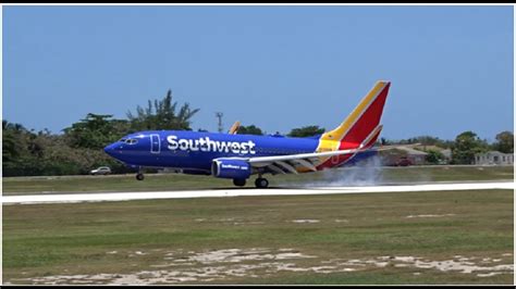 Inaugural Southwest Airlines Flight To Grand Cayman Arrival Departure Youtube