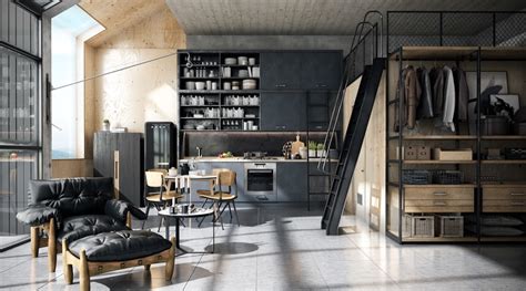An intelligently designed industrial kitchen will usually feature a mix of closed cabinetry and open shelving, to take advantage of the benefits of both and find a nifty place for absolutely everything. 32 Industrial Style Kitchens That Will Make You Fall In Love