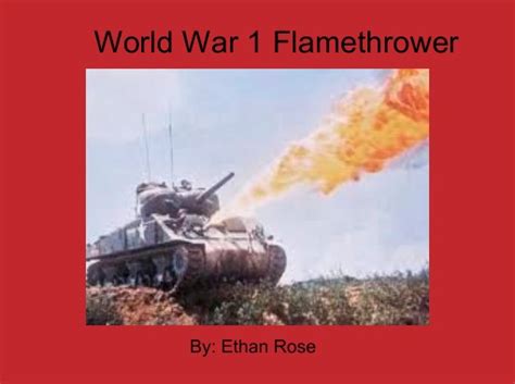 World War 1 Flamethrower Free Books And Childrens Stories Online