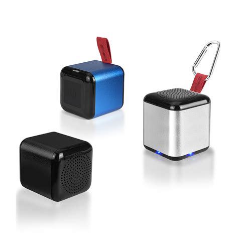 Mini Cube Metal Bluetooth Speaker With Lanyard