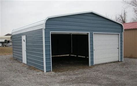 24x25 Regular Roof Metal Garage Alans Factory Outlet