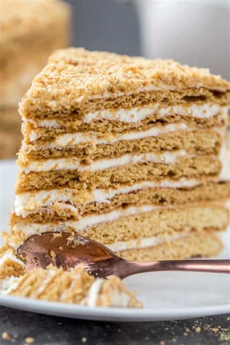 Honey Cake Recipe Russian Medovik Valentinas Corner