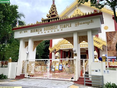 Burmese Buddhist Temple Image Singapore