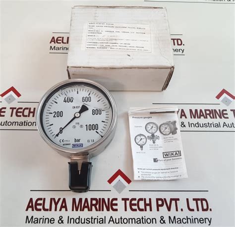 Wika En 837 1 Pressure Gauge 0 To 1000 Bar Aeliya Marine