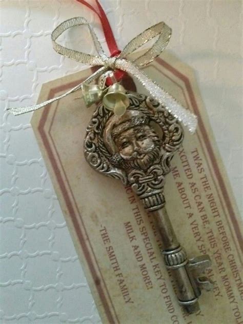 Santas Magic Key W Personalized Custom Santa Key Santa