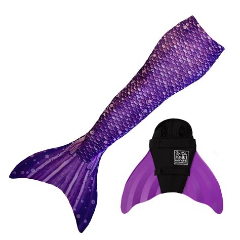 Sun Tail Mermaid Swim Set Paradise Purple Mermaid Tail Purple Monofin For Swimming Size