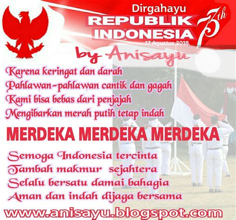 Puisi Cinta By Anisayu Puisi Pantun Menyambut Hut Ri Dirgahayu Republik Indonesia 17 Agustus
