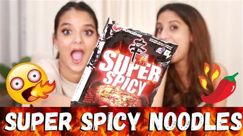 Spicy Noodle Challenge Super Spicy Youtube