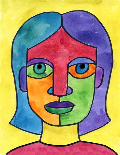 Draw An Abstract Self Portrait · Art Projects For Kids