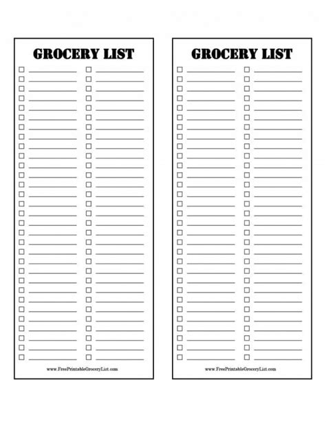 Grocery List Printable Printable Planner Free Printables Planner