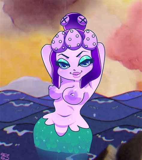 Rule 34 Armpits Arms Behind Back Artist Request Blue Eyes Breasts Cala Maria Cuphead Game