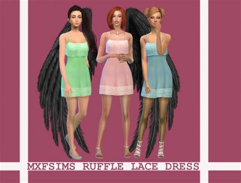 Ruffle Dress At Simply Simming Sims 4 Updates 32a