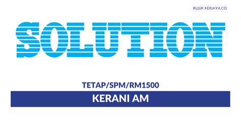 Our aim is make rc global solutions sdn bhd (rcgls) as the company of choice in the range of oil & gas, power, property, construction, infrastructure, rail, engineering and it industry, locally and globally. Permohonan Jawatan Kosong Solution Engineering ~ Kerani Am ...