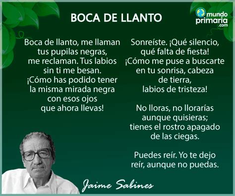 Poemas Mas Conocidos De Jaime Sabines