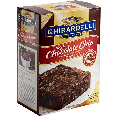 Ghirardelli 75 Lb Triple Chocolate Chip Brownie Mix
