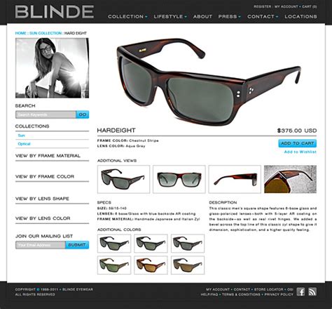 portfolio blinde eyewear bc design