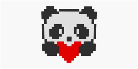 Panda Pixel Art Minecraft