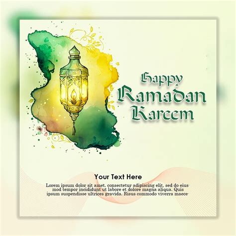 Premium Psd Ramadan Kareem 3d Social Media Banner Design Template