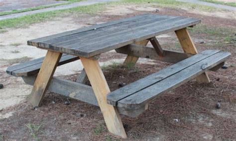 Traditional Picnic Table Free Woodworking