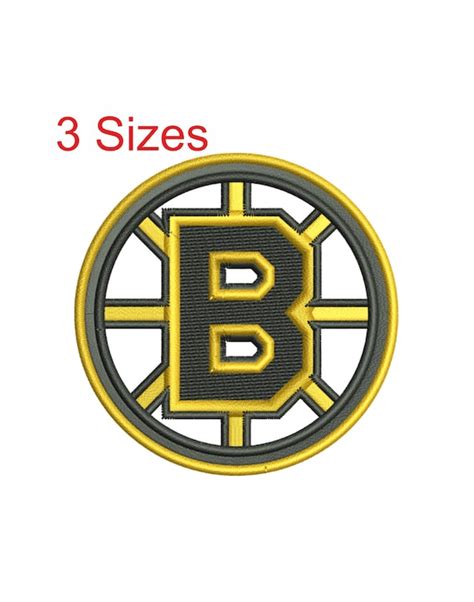 Boston Bruins Logo Embroidery Design Boston Bruins Pes File Etsy