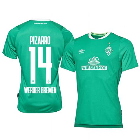 Sv werder bremen (svヴェルダー・ブレーメン, sv verudā burēmen), or bremen, is a german sports club located in bremen. CLAUDIO PIZARRO Camiseta Werder Bremen Local 2019-2020 ...