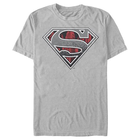 Superman Mens Superman Logo Grunge T Shirt