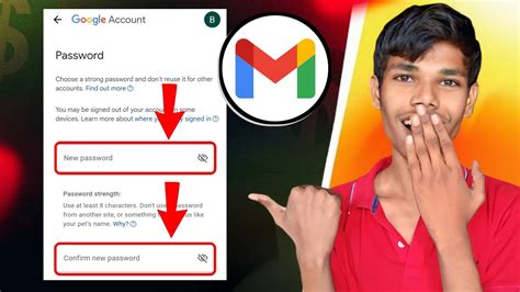 How To Change Gmail Password Gmail Password Change Youtube