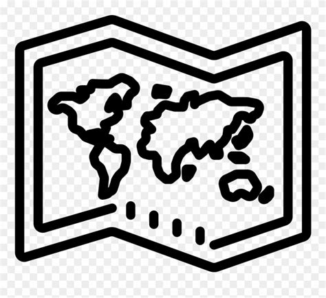 Map Clipart Black And White World Map