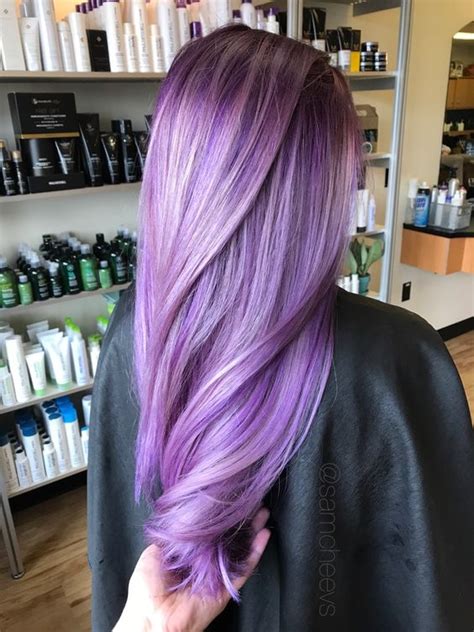 I had naturally brown hair, but i've been dying my hair red using schwarzkopf xxl hi really i have had so many colours on my hair now gone from black witch i did not like to copper love the colour but i am worried about every time. 95 Purple Hair Color Highlights Lowlights For Dark ...