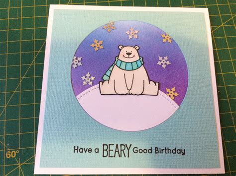 Birthday Card Made Using Mft Polar Bear Pals Stamp Set