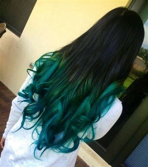Love With These Colors Greenblue💚💙 Ombre Hair Color Green Hair